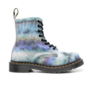 NEW Women’s Dr Martens 1460 Pascal Blue Tie Dye Printed Suede Leather Bo…